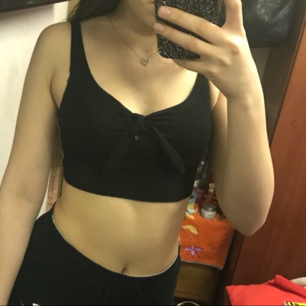 Black Crop Top